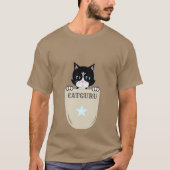 キュートなタキシード猫グル Tシャツ (正面)