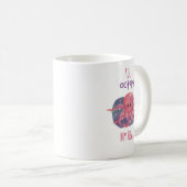 キュートなタコのラブマグ "You Octopy My Heart" コーヒーマグカップ (正面右)