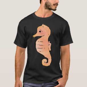 キュートなタツノオトシゴ Tシャツ