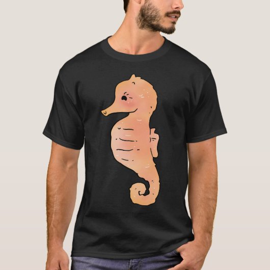 キュートなタツノオトシゴ Tシャツ (正面)