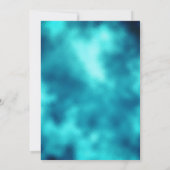 キュートなターコイズシルバーグリッターのクリスマスと新年 (裏面)