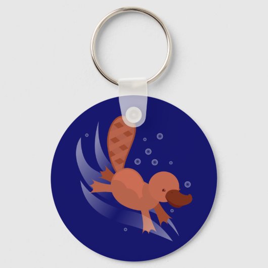 キュートなダイビング キーホルダー (正面)