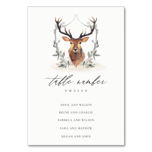 キュートなダスキーディアーフローラ結婚クレスト テーブルナンバー (裏面)