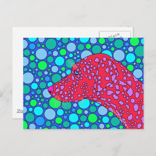 キュートなダルメシアンのポップアートポストカード ポストカード (正面/裏面)