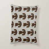 キュートなチョコレートダッチンズパターン アクセントクッション (裏面(縦))