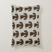 キュートなチョコレートダッチンズパターン アクセントクッション (正面(垂直))