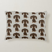 キュートなチョコレートダッチンズパターン アクセントクッション (裏面)