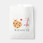 キュートなチョコレートチップクッキーとミルクのグラス フェイバーバッグ (正面)