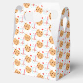 キュートなチョコレートチップクッキーとミルクのグラス フェイバーボックス (オープン)