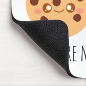 キュートなチョコレートチップクッキーとミルクのグラス マウスパッド (コーナー)