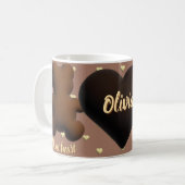 キュートなチョコレートベアーマグ コーヒーマグカップ (正面左)