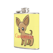 キュートなチワワママアート サンダーコーブ フラスク (左)