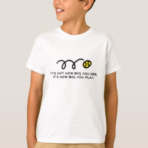キュートなテキストのキッズテニスTシャツ Tシャツ