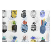 キュートなテクスチャパイナップル、ヴィンテージコレクション。 枕カバー (裏面)