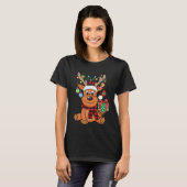 キュートなトナカイ クリスマス Tシャツ (正面フル)