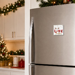 キュートなトナカイ LOVE クリスマス ホリデー マグネット