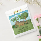 キュートなトリケラトップス恐竜誕生日ありがとう フェイバーバッグ (封をした状態)