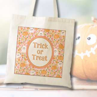 キュートなトリック・オア・トリートのハロウィントートバッグ for キッズ トートバッグ