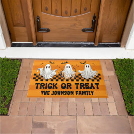 キュートなトリック・オア・トリート ドアマット
