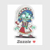 キュートなトルコのゾンビ シール (シート)