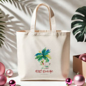 キュートなトロピカルクリスマストートバッグ トートバッグ