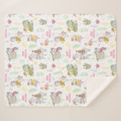 キュートなトロピカルクリスマス シェルパブランケット (正面(横))