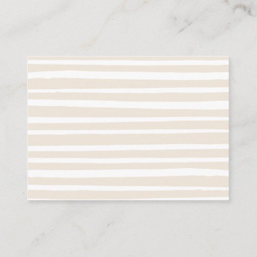 キュートなトロピカルジャングルベビーシャワーおむつラッフル エンクロージャーカード (裏面)