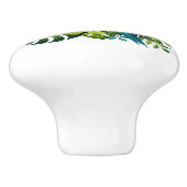 キュートなトロピカルビーチハウスパロット セラミックノブ (側面)