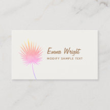 キュートなトロピカルピンクウォーターカラーパームブランチ