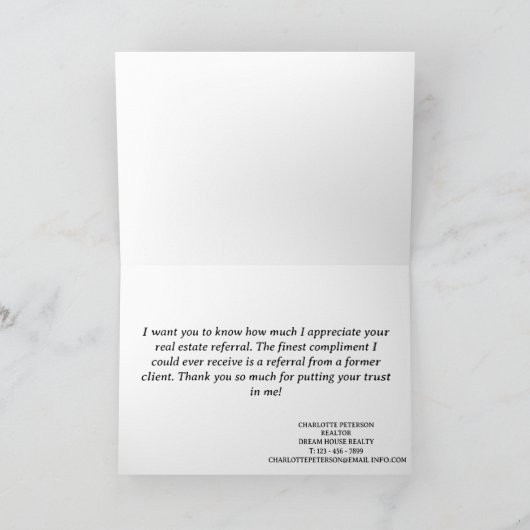 キュートなトロピカル実在紹介不動産 サンキューカード (内部)