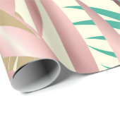 キュートなトロピカル葉 ラッピングペーパー (ロールコーナー)