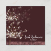 キュートなトワイライトタンデリオン スクエア名刺 (正面)