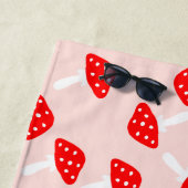 キュートなトーストイレマッシュルームビーチタオル ビーチタオル (インサイチュ)