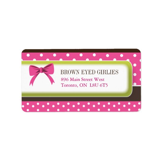 キュートなドット&出荷ラベル ラベル (正面)