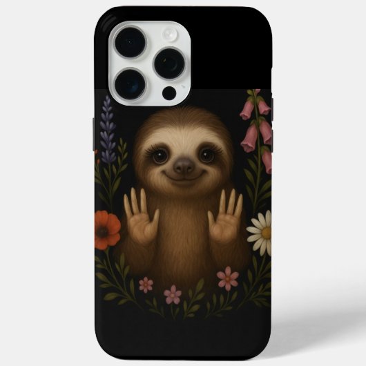キュートなナマケモノの携帯ケース Case-Mate iPhoneケース (裏面)