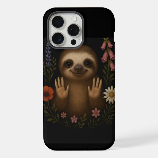 キュートなナマケモノの携帯ケース iPhoneケース (裏面)