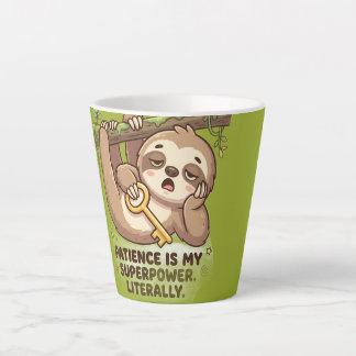 キュートなナマケモノ パッションイズマイ・スーパーパワー コーヒーマグ カフェラテマグ
