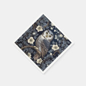 キュートなノーザンシューとムーンフラワーの群島 スタンダードカクテルナプキン (角)