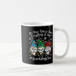 キュートなノーム すべてうまくいく クリスマスランチレディ コーヒーマグカップ