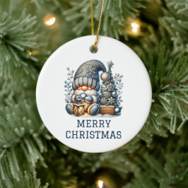 キュートなノーム クリスマス セラミックオーナメント