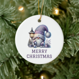 キュートなノーム クリスマス セラミックオーナメント