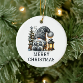 キュートなノーム クリスマス セラミックオーナメント