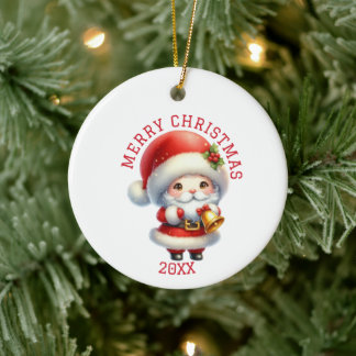 キュートなノーム クリスマス セラミックオーナメント
