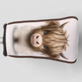 キュートなハイランズスコティッシュカウズ ゴルフヘッドカバー (正面)