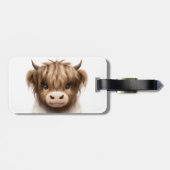 キュートなハイランズスコティッシュカウズ ラゲッジタグ (裏面横)