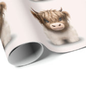 キュートなハイランズスコティッシュカウズ ラッピングペーパー (ロールコーナー)