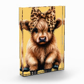 キュートなハイランド牛（弓の黄色） フォトブロック (左)