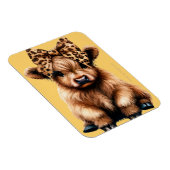 キュートなハイランド牛（弓の黄色） マグネット (右側)