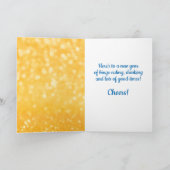 キュートなハッピーニューイヤー豚とボウタイ カード (内部)