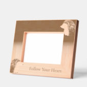 キュートなハリネズミの茶色の動物 レーザー彫刻フレーム (左)